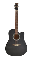 Full Size Acoustic Guitar 41 Cutaway Design in Matt Black Finish by Sotendo